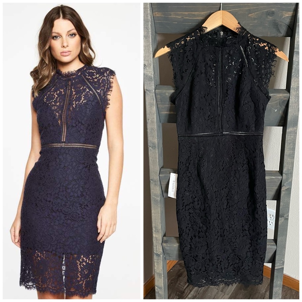 NEW | Bardot Lace Sheath Cocktail Dress Black